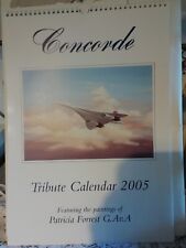 Concorde British Airways Large Tribute Calendar 2005 Mint picture