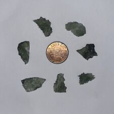 7 Piece Lot Moldavite Regular Grade 5.30 grams Total Certificate of Authenticity picture