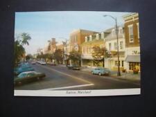 Railfans2 791) Postcard, Easton Maryland, Washington Street Shopping District picture