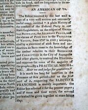 Very Rare CUMBERLAND MD Allegheny Co. Maryland 1816 BROADSHEET Extra Newspaper picture
