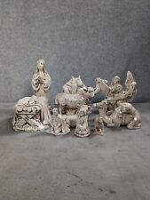 Vintage Holland Mold Nativity Pieces Gift Set Glazed Set of 11 picture