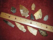 LOT OF 10 INDIAN ARROWHEADS FROM  FL. picture