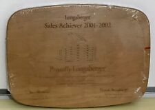 Longaberger WoodCrafts Sales Achiever Lid Plaque 2001-2002 picture