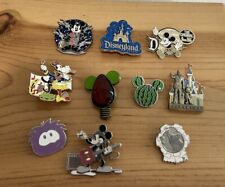 Lot of 10 Official Disney Trading Pins & Lanyard Mickey Star Wars Disneyland etc picture