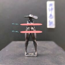 Black Solid Bronze Statue Big Hat Nude Girl Statue Body Hand-carved Art Ornament picture