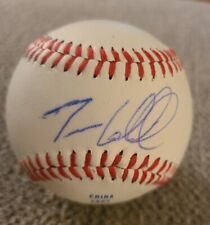 TREVOR CAHILL SIGNED BASEBALL OAKLAND ATHLETICS CUBS W/COA+PROOF WOW RARE  picture