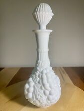 Imperial Milk Glass 1950s    grapes, decanter with stopper picture