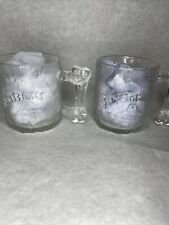 Vintage Set 2 RocDonalds Flintstones Pre Dawn Bone Glass Mugs Cups McDonalds USA picture