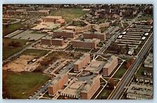 Lafayette Indiana Postcard Purdue University Campus Birds Eye View 1960 Unposted picture