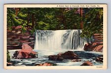 New Castle PA-Pennsylvania, Scenic Spot In Cascade Park, Vintage Postcard picture