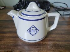 Vintage Erie Railroad RR China Teapot picture
