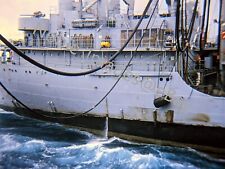 1966 USS Repose Refueling Vietnam Kodachrome 35mm Slide picture
