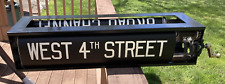Rare 1940s New York Subway Sign R9 Side Destination Rollsign In Signbox picture
