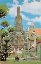 THAILAND SPORTS STAMPS PHRA PRANG BANGKOK TO USA POSTCARD 1966 picture