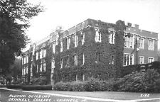 Grinnell Iowa~Grinnell College~Ivy Covered Alumni Building~1940s Real Photo~RPPC picture