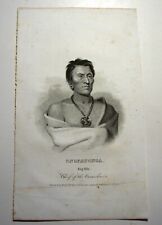 Early 1800's engraving of Big Elk (Ongpatonga), Chief of the Omahas picture