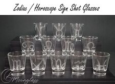 Zodiac Horoscope Sign Shot Glass 1.5oz  - Single Shot Glass - Stocking Stuffer picture