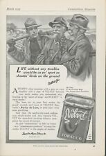 1915 Velvet Tobacco Bird Hunters Rifles Hats Pipe Vtg Print Ad CO5 picture