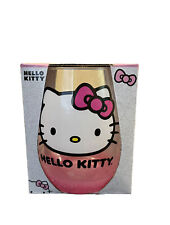 Sanrio Hello Kitty Tear Drop Stemless Wine or Juice Glass 20oz picture