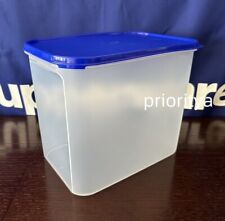 Tupperware Modular Mates 37 cup Rectangle Rectangular #4 Container Klein Blue picture