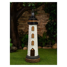 Decorative Lawn Solar Lighthouse- White, Elegant  - 48