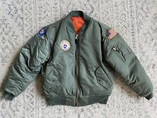 USAF AUXILIARY CIVIL AIR PATROL FLYERS JACKET 62 WISCONSIN VINTAGE Small Medium picture