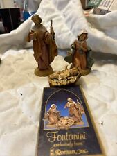 Fontanini 5” Nativity Figures The Holy Family 1991 Mary Joseph Jesus picture