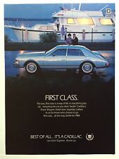 1980’s Cadillac Seville Car PRINT AD Caddy In Good VINTAGE CONDITION picture