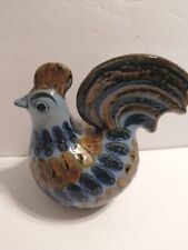 Vintage MexicanEL Palomar Tonala Rooster Bird Figurine Signed  7