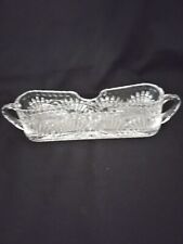 Princess House Clear Crystal Glass Silverware Flatware Cutlery Holder Caddy picture