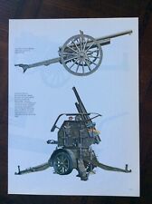 1974 vintage original book illustration Military Weapons History - Anti Aircraft picture