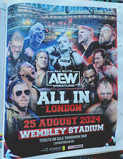 AEW All Elite Wrestling 2024 All In London Newspaper Advert Poster 14x11” WWE picture