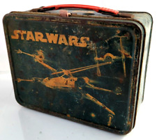 Vintage 1977 King-Seeley Thermos Star Wars Metal Lunchbox, See pics, Aged Look picture