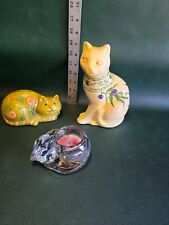 lot of 3 vintage cats picture