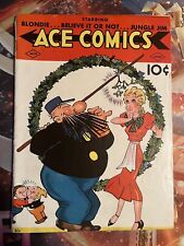 1938 Ace Comics Issue No. 10 Comic book Rare VG Condition Number Ten Vintage picture