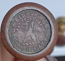 vintage Geo H bishop backsaw dovetail handle medallion rivet nuts handsaw parts picture