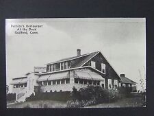 Guilford Connecticut CT Bernice's Restaurant At Dock Vintage Postcard 1930s-40s picture