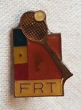 Romanian Tennis Federation -  sport old  badge, Romania 1970s picture