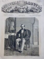 1860 1865 Napoleon III 14 Newspapers Antique picture