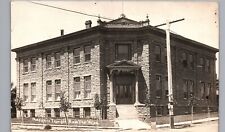 RAWLINS WYOMING MASONIC TEMPLE c1910 real photo postcard rppc wy antique picture