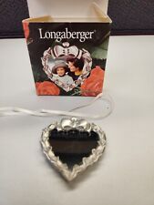 New Longaberger Pewter Heart Shape with Frame Basket Tie-On ornament picture