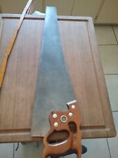 Antique Henry Disston & Sons D8 Rip Saw 5 1/2 T.P.I.  26 inch Thumb Through picture