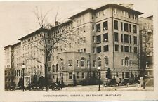 BALTIMORE MD - Union Memorial Hospital Real Photo Postcard rppc - 1931 picture