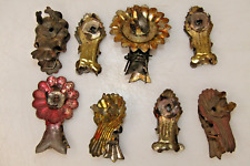 Lot Vintage Antique Assorted CANDLE HOLDERS Clip On Christmas Ornament Germany picture