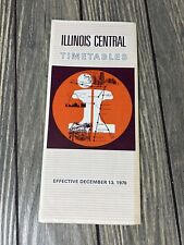 Vintage December 13 1970 Illinois Central Timetables Brochure picture