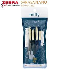 miffy Zebra SARASA NANO 0.3mm Gel Pen 4pcs Set EB327F picture