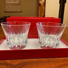 Baccarat Rosa 2015 Year Tumbler Crystal rock Pair Glass Set of 2 picture