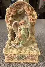 Vintage Angel and Churbs Music Box.  Plays Joy to the World Vintage Vtg Tested picture