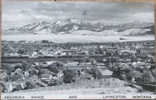 Livingston, MT 1949 Realphoto Postcard: Absaroka Range, Montana Mont picture