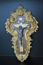 FINEST Gilt-bronze French Rococo Crucifix Cross FRAME Napoleon III - CHRIST picture